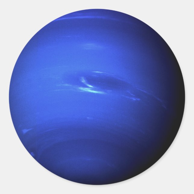 Pegatina Redonda PLANET NEPTUNE (Sistema solar) ~ (Anverso)