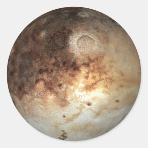Pegatina Redonda PLANET PLUTO (sistema solar) ~