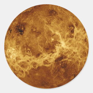 Pegatina Redonda PLANET VENUS RADAR VERSIÓN (Sistema solar) ~