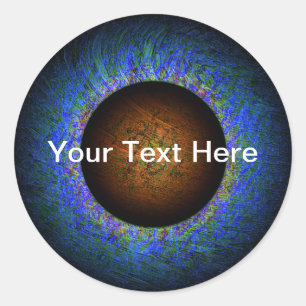 Pegatina Redonda Planeta no autorizado - Personalizable