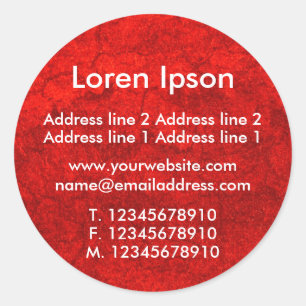 Pegatina Redonda Planeta Red Business / Perfil