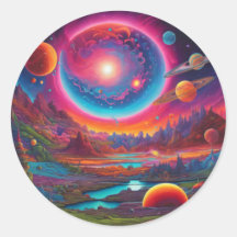 Planetas salvajes arte psicodélico