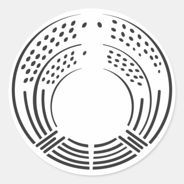 Pegatina Redonda Plantas [de protección familiar] (Anverso)