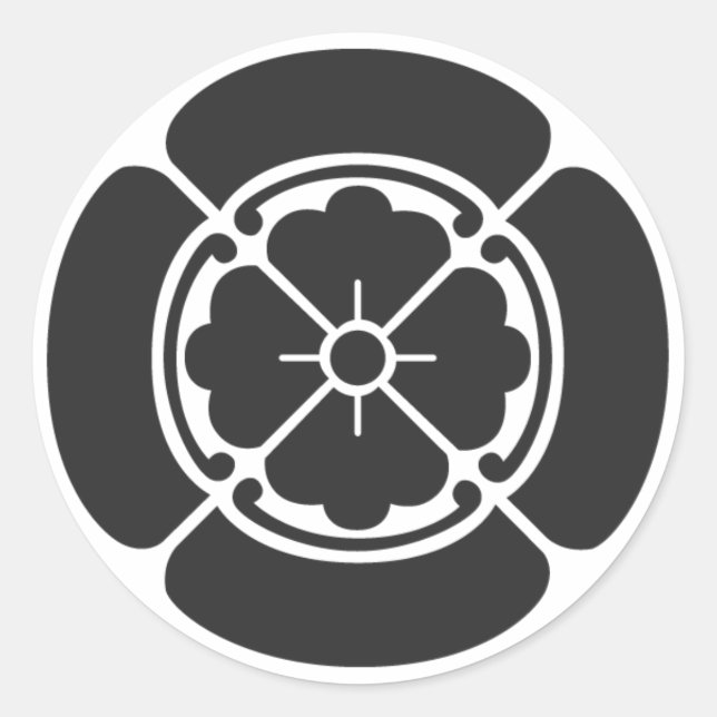 Pegatina Redonda Plantas [de protección familiar] (Anverso)