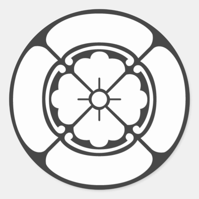 Pegatina Redonda Plantas [de protección familiar] (Anverso)