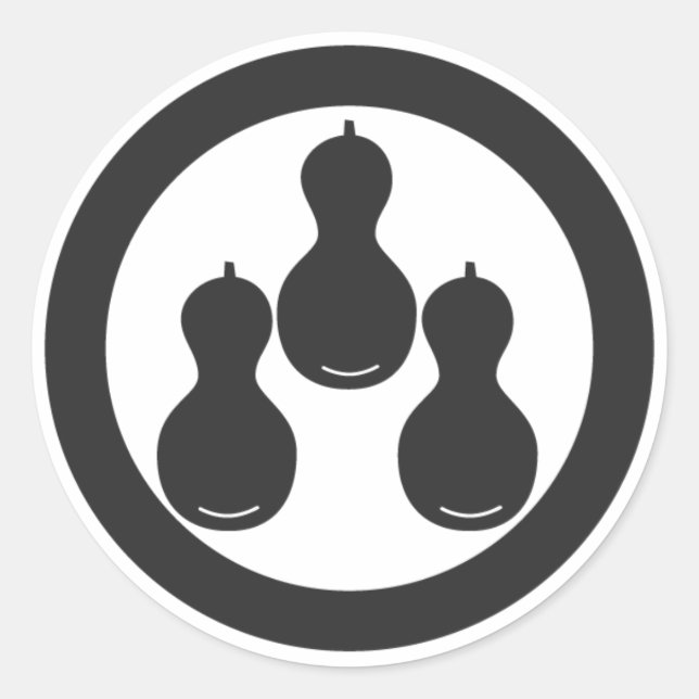 Pegatina Redonda Plantas [de protección familiar] (Anverso)