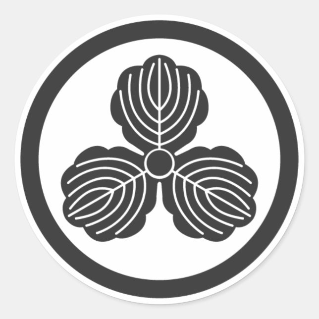 Pegatina Redonda Plantas [de protección familiar] (Anverso)