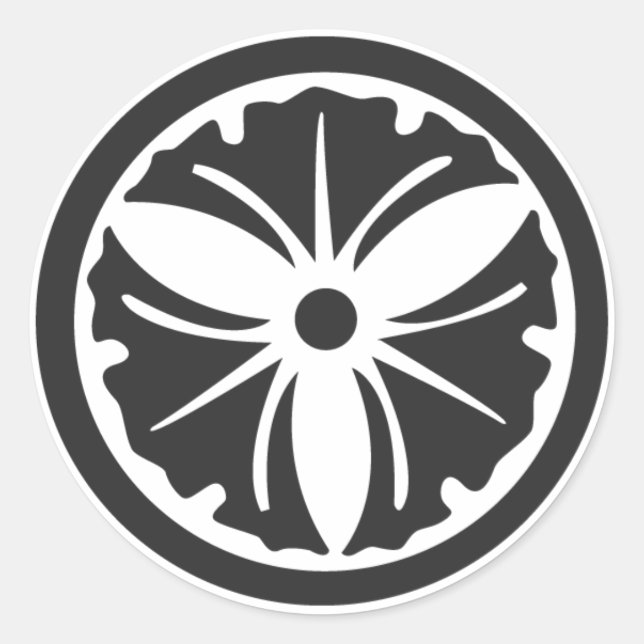 Pegatina Redonda Plantas [de protección familiar] (Anverso)