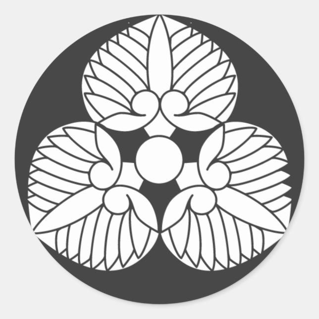Pegatina Redonda Plantas [de protección familiar] (Anverso)