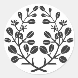 Pegatina Redonda Plantas [de protección familiar]