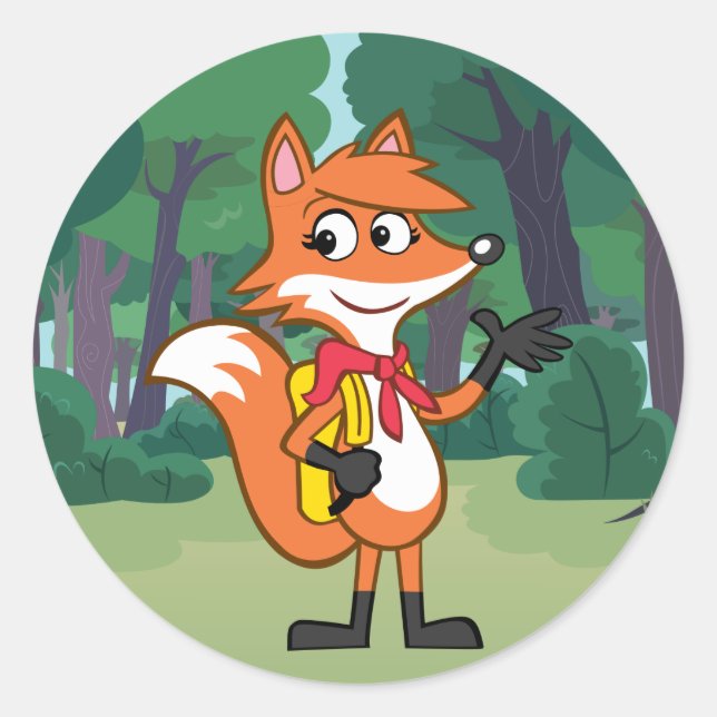 Pegatina Redonda plantilla (Anverso)