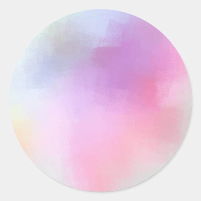 Pegatina Redonda Plantilla abstracta moderna elegante en blanco col (Anverso)