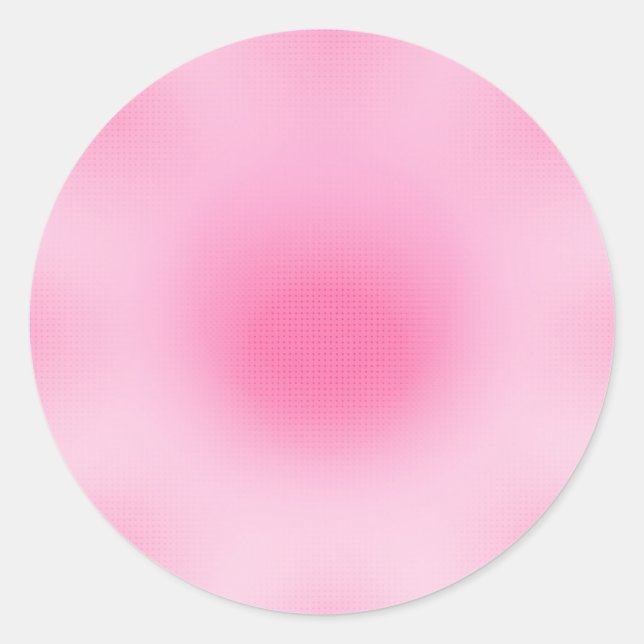 Pegatina Redonda Plantilla Clásica Rosa Rubor Tendencia Personaliza (Anverso)