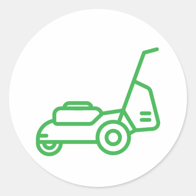 Pegatina Redonda plantilla de diseño de servicios de siembra de cés (Anverso)