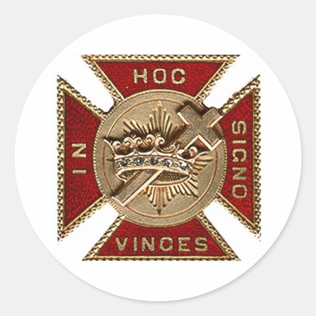 PEGATINA REDONDA PLANTILLA DE KNIGHTS (Anverso)