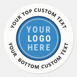 Pegatina Redonda Plantilla de logotipo de negocios simple de person