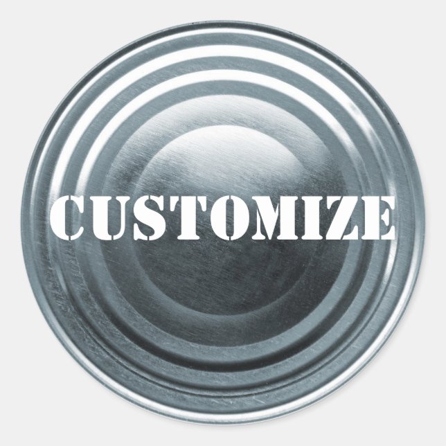 Pegatina Redonda Plantilla de plantilla (Anverso)