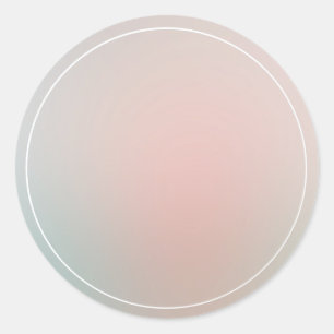 Pegatina Redonda Plantilla en blanco colorida moderna y elegante