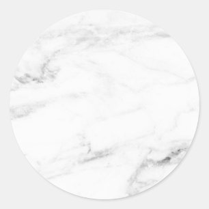 Pegatina Redonda Plantilla en blanco de mármol blanco personalizada