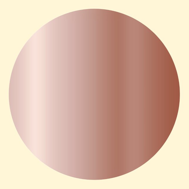 Pegatina Redonda Plantilla en Blanco de Oro Rosa, Arte de Texto de  (Subido por el creador)