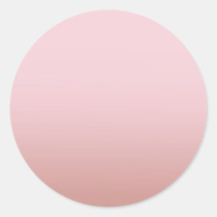 Pegatina Redonda Plantilla en blanco de oro rosa de moda Agrega tu 