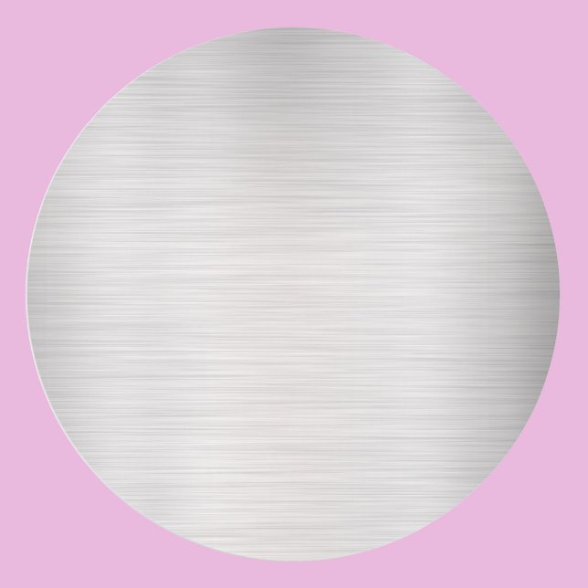 Pegatina Redonda Plantilla en Blanco de Plata Cepillado, Arte de Te (Subido por el creador)