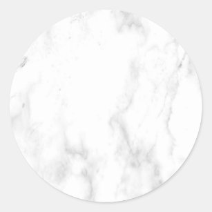 Pegatina Redonda Plantilla en blanco elegante moderna de mármol