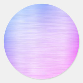 Pegatina Redonda Plantilla en blanco morado cepillado, logotipo de