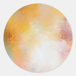 Pegatina Redonda Plantilla en blanco para resumen de color azul ama