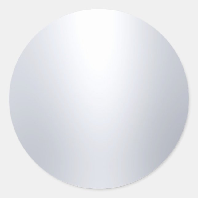 Pegatina Redonda Plantilla en blanco plateado falso Glamoroso elega (Anverso)