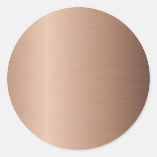 Pegatina Redonda Plantilla en Blanco Rosa Dorado Agrega tu Logo Mod