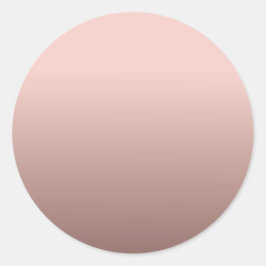 Pegatina Redonda Plantilla en blanco rosa dorado añade tu texto mod