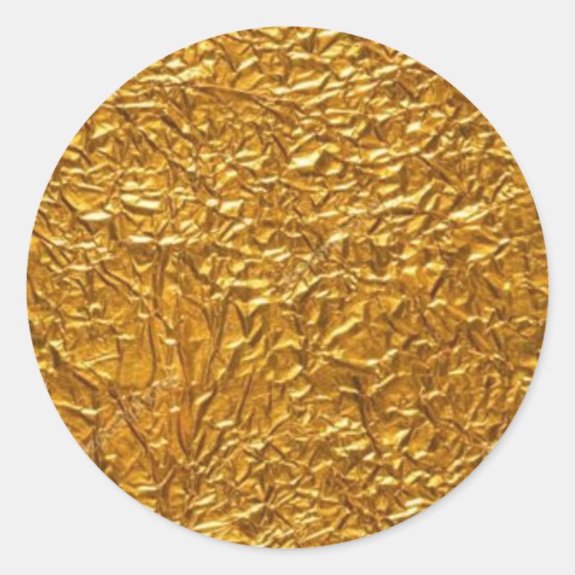 Pegatina Redonda Plantilla en blanco Rose Gold Agrega tu logotipo m (Anverso)