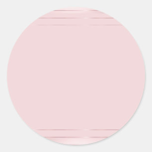Pegatina Redonda Plantilla en blanco Trendy Elegant Modern Rosa Gol