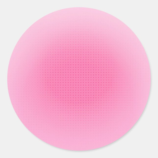 Pegatina Redonda Plantilla moderna en blanco personalizada rosa son (Anverso)