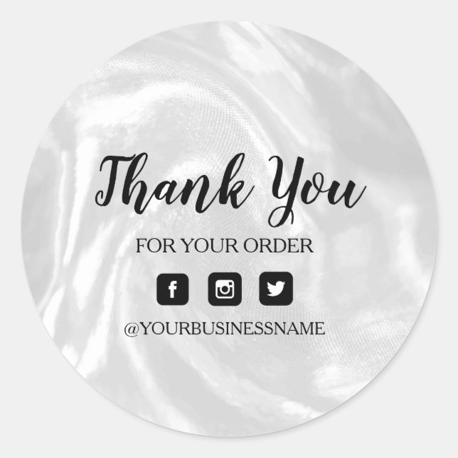 Pegatina Redonda Plata holográfica. Elegancia y armonía (Anverso)