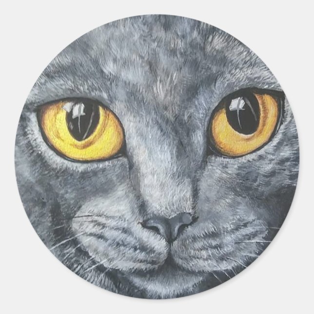 Pegatina Redonda Plata y oro (Anverso)