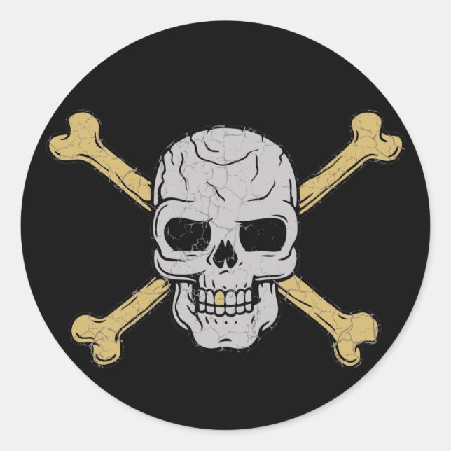 Pegatina Redonda Plata y Oro (Anverso)