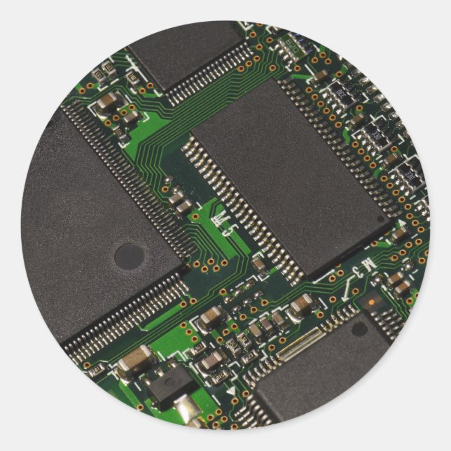 Pegatina Redonda Plato (Anverso)