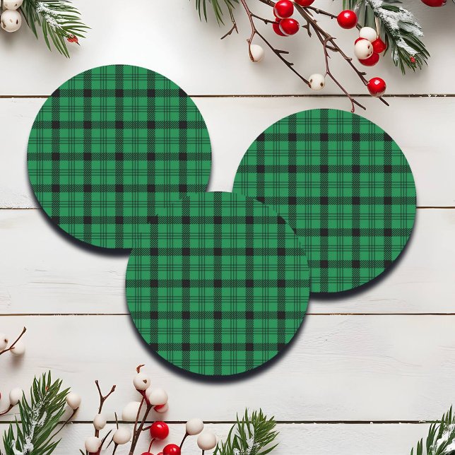 Pegatina Redonda Platos acogedores verdes y negros (Subido por el creador)