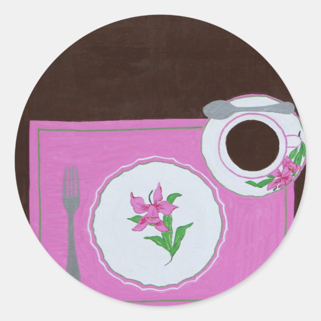 Pegatina Redonda "Platos de Dallmayr" (Anverso)