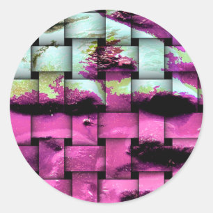 PEGATINA REDONDA PLAYA