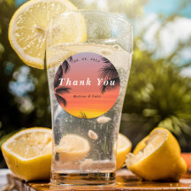 Playa de palmeras de sol acuáticas gracias boda