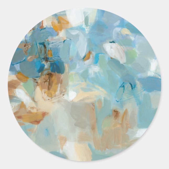 Pegatina Redonda Playa de Sparkle (Anverso)