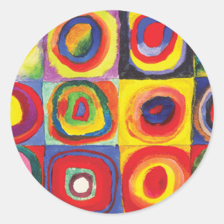 Pegatina Redonda Plazas con círculos concéntricos Hiroaki Takahashi
