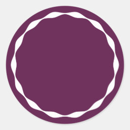Pegatina Redonda Plum Blank Circle Custom Spice Container Sticker