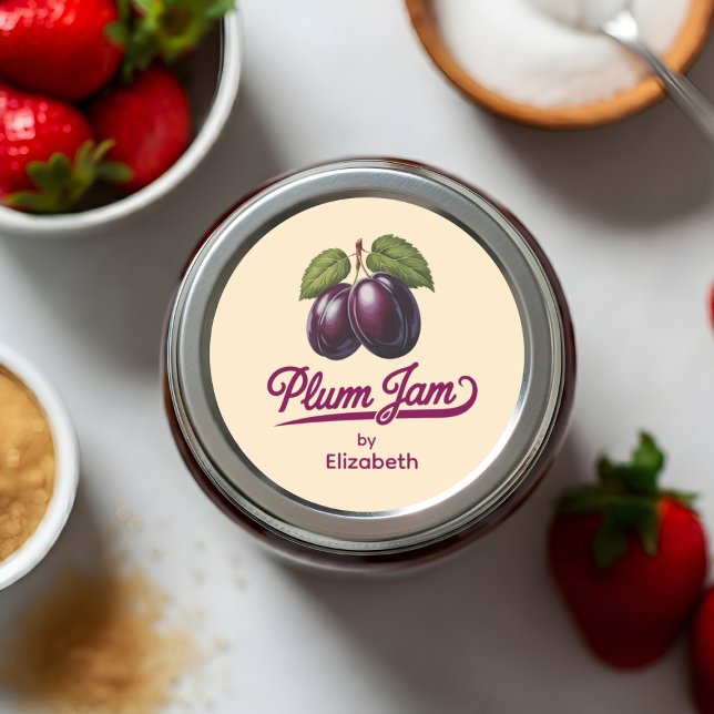 Pegatina Redonda Plum Jam (Subido por el creador)