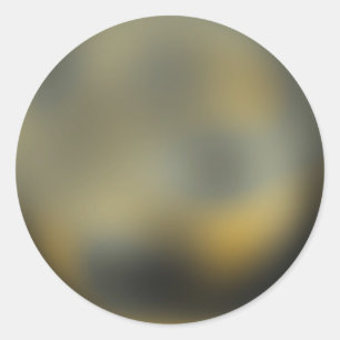 Pegatina Redonda Pluto Planet