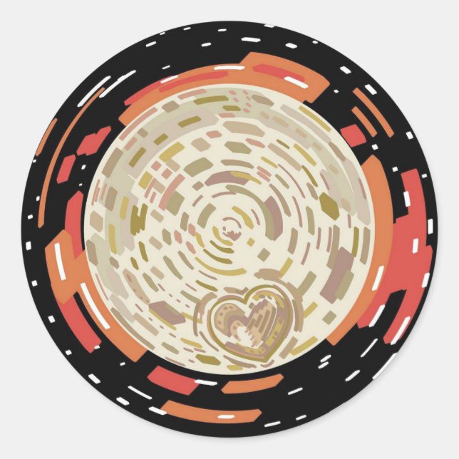 Pegatina Redonda Plutón 22' (Anverso)