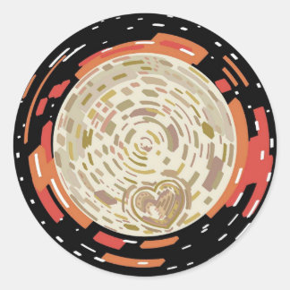 Pegatina Redonda Plutón 22'